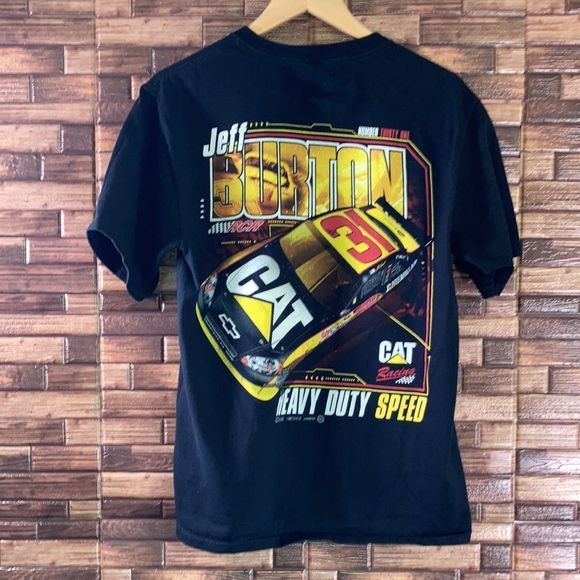 Chase Authentics NASCAR Jeff Burton #31 Vnt from 90’s Black t shirt unisex med - Picture 2 of 8